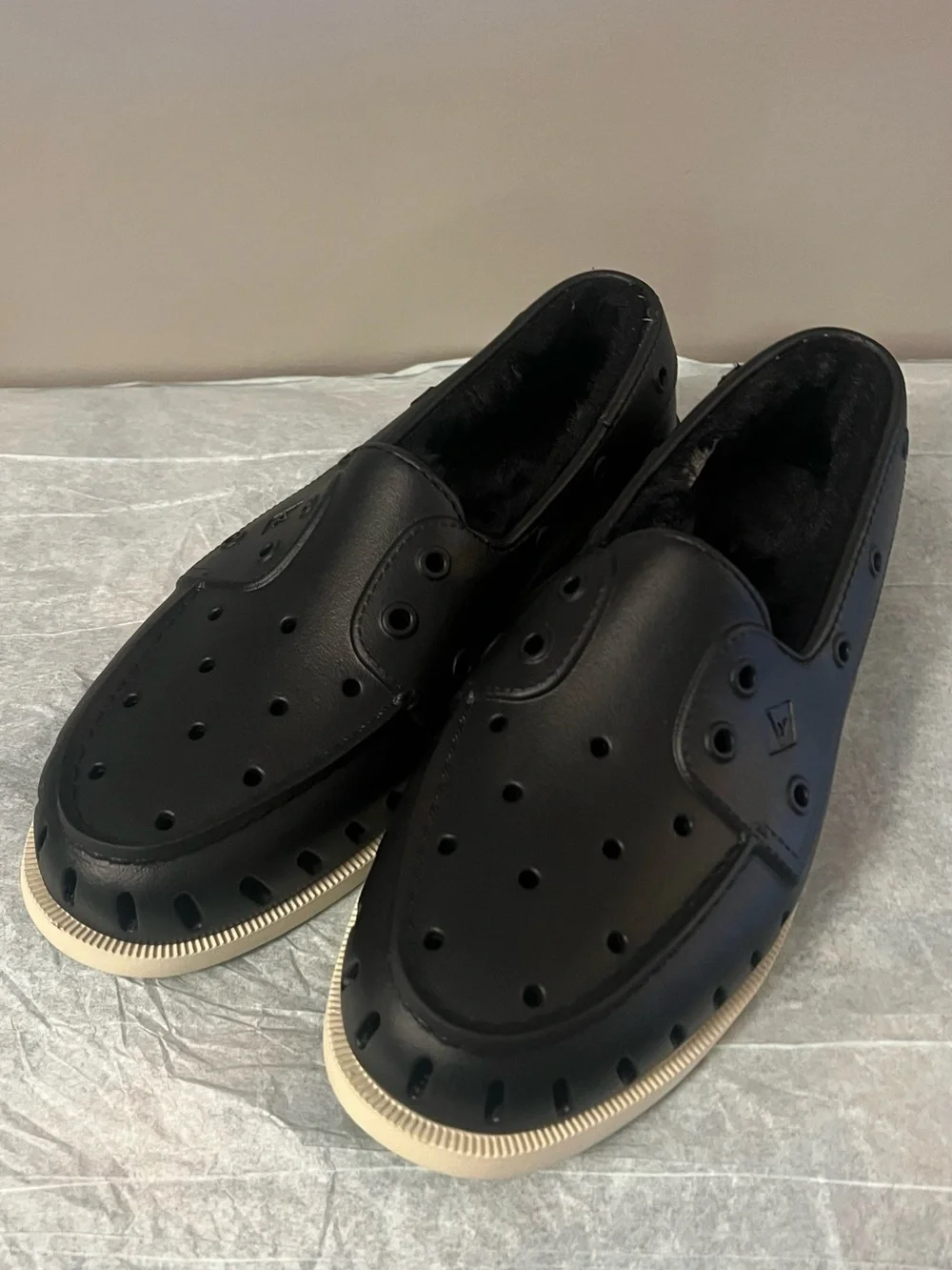 Sperry Authentic Original Float Faux-Fur Lined Boat Shoes Mens Size 8